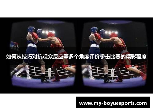 如何从技巧对抗观众反应等多个角度评价拳击比赛的精彩程度